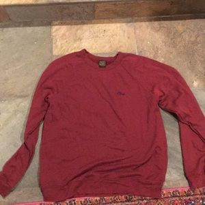 Maroon Obey sweater/ long sleeve